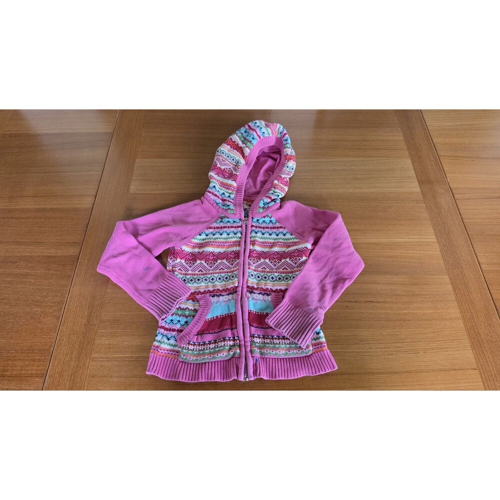 Gap Kids Girl's Zipper Hooded Sweater Jacket Size L (10) READ Description